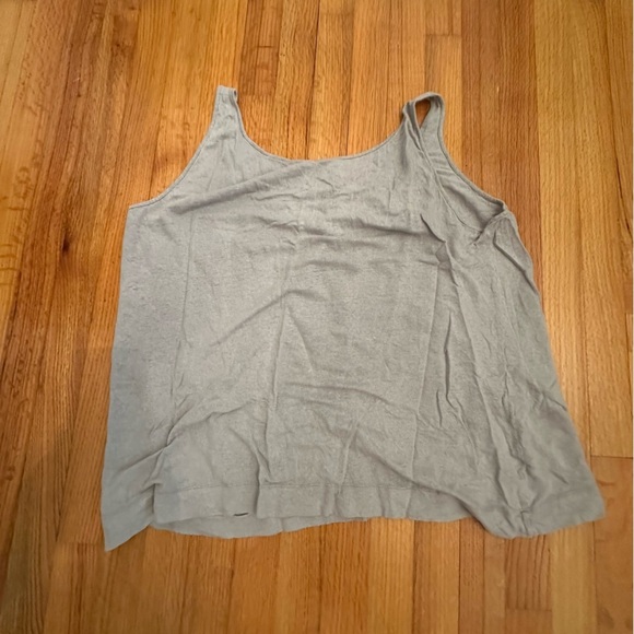 EILEEN FISHER Sequin Light Knit Gray Tank Top Size XL(v) - Picture 5 of 12